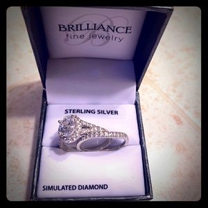 Diamond ring set size 8